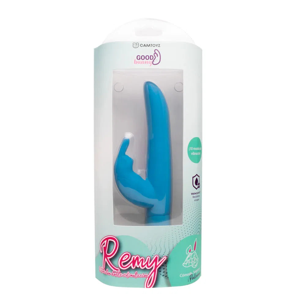 Good Bunny Vibrador Doble Remy Azul