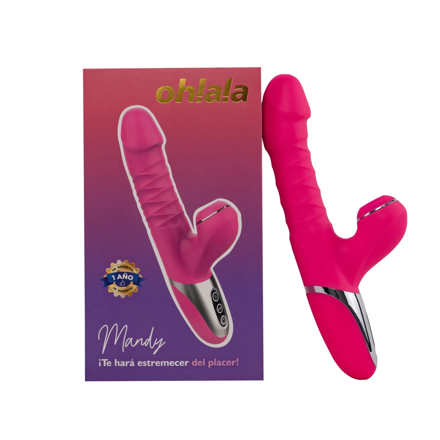 Ohlala Vibrador Succionador Mandy Fucsia