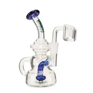 Ooze Mini Dab Rig Deep Blue