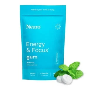 Neuro Energy & Focus Gum Peppermint 9ct