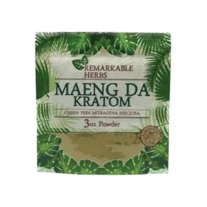 Remarkable Herbs Green Maeng Da Kratom Powder 3oz