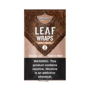 Swisher Sweets Leaf Wraps Irish Cream 3pk