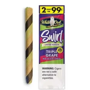 White Owl Triple Grape Swirl Cigarillos 2pk