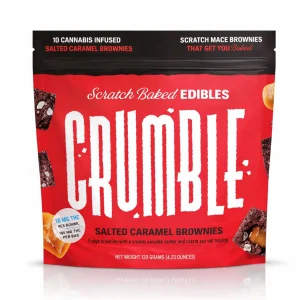 Crumble Salted Caramel Brownies 100mg 10ct