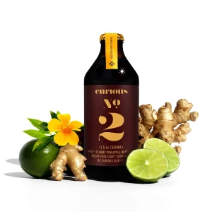 Curious No. 2 NONALCOHOLIC SPICY PINEAPPLE GINGER MARGARITA