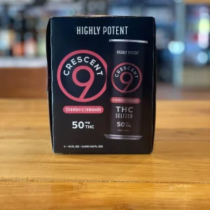 Crescent9 Strawberry Lemonade 50mg THC Seltzer 12 Fl Oz