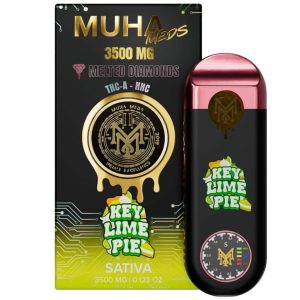 Muha Meds Key Lime Pie THCA Melted Diamonds Disposable 3500mg Sativa