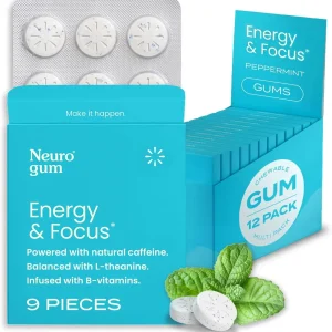 Neuro Energy & Focus Gum Peppermint 9ct