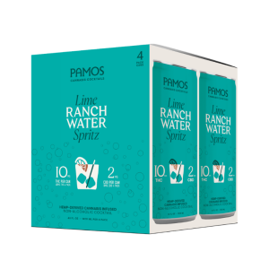Pamos Lime Ranch Water Spritz Hemp Cocktail(4pack) 1omg