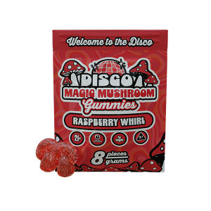 Disco Magic Mushroom Gummies Raspberry Whirl 8g