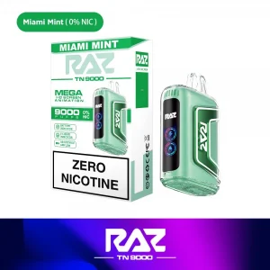 Raz Tn 9000 Miami Mint Zero Nicotine