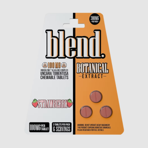 BLEND Botanical Cats Claw 600mg Tablets Strawberry 4ct