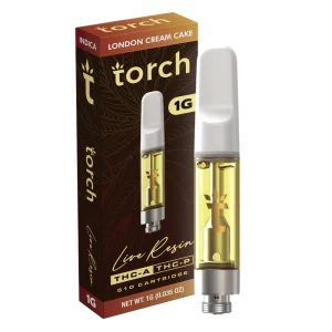 Torch Live Resin London Cream Cake THCA Cartridge 1g Hybrid