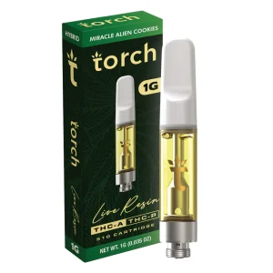 Torch Live Resin Miracle Alien Cookies THCA Cartridge 1g Hybrid
