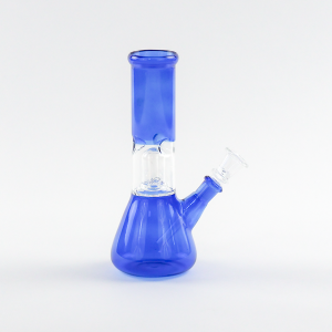 Two Tone 8" Waterpipe White & Blue