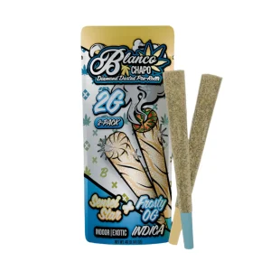 Chapo Blanco 2G THCA Diamond Dusted Prerolls 2-pack (Indica)