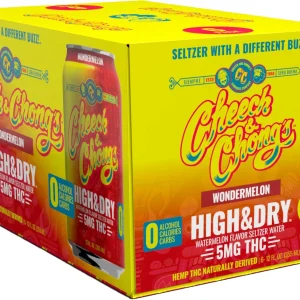 Cheech & Chong's THC Infuzed Seltzer Wondermelon(Pack) 5mg