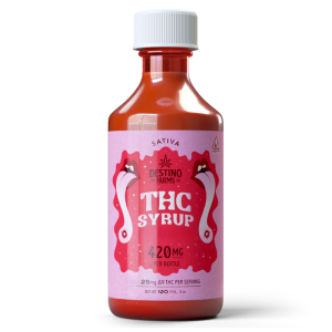 Destino Farms D9 THC Syrup Raspberry 420mg