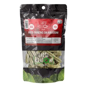 Earth Kratom Red Maeng Da Kratom 65 Capsules