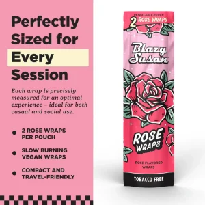 Blazy Susan Peach Tea Leaf Wraps 2pk