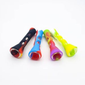 Glass Silicone One Hitter Pipe