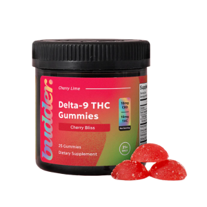 Budder's Delta 9 THC Gummies Cherry Bliss 25ct