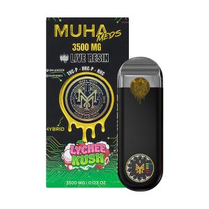 Muha Meds Lychee Kush THCP Live Resin Disposable 3500mg Hybrid