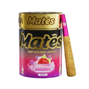 Mates Kief Strawberry Dream Kief Infused Joints Indica 5ct