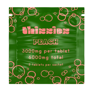 Thizzies Peach 6000mg Tablets 2ct