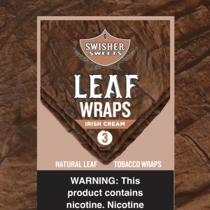 Swisher Sweets Leaf Wraps Irish Cream 3pk