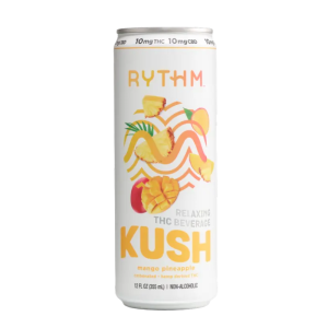 Rythm Relaxing THC Beverage Mango Pineapple 10mg 12fl oz