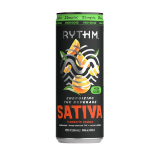 Rythm Energizing THC Beverage Mandarin Orange 25mg 12fl oz Can