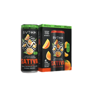 Rythm Energizing THC Beverage Mandarin Orange 25mg (4Pack)