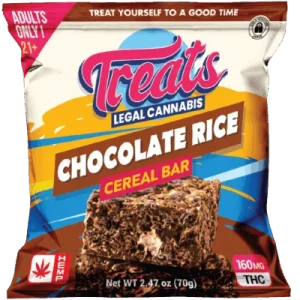 Treats Chocolate Rice Cereal Bar 160mg THC