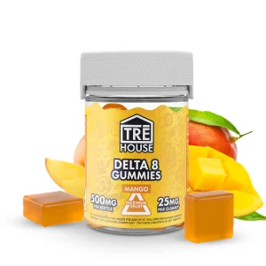 Tre House 500mg D8 Gummies 20ct Mango