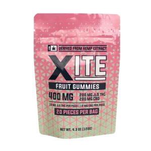 Xite 40mg THC+CBD Fruit Gummies 20ct